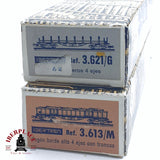 ♻️ 2da mano -  2x IBERTREN vagones telero y borde alto RENFE RN Gris N escala 1:160