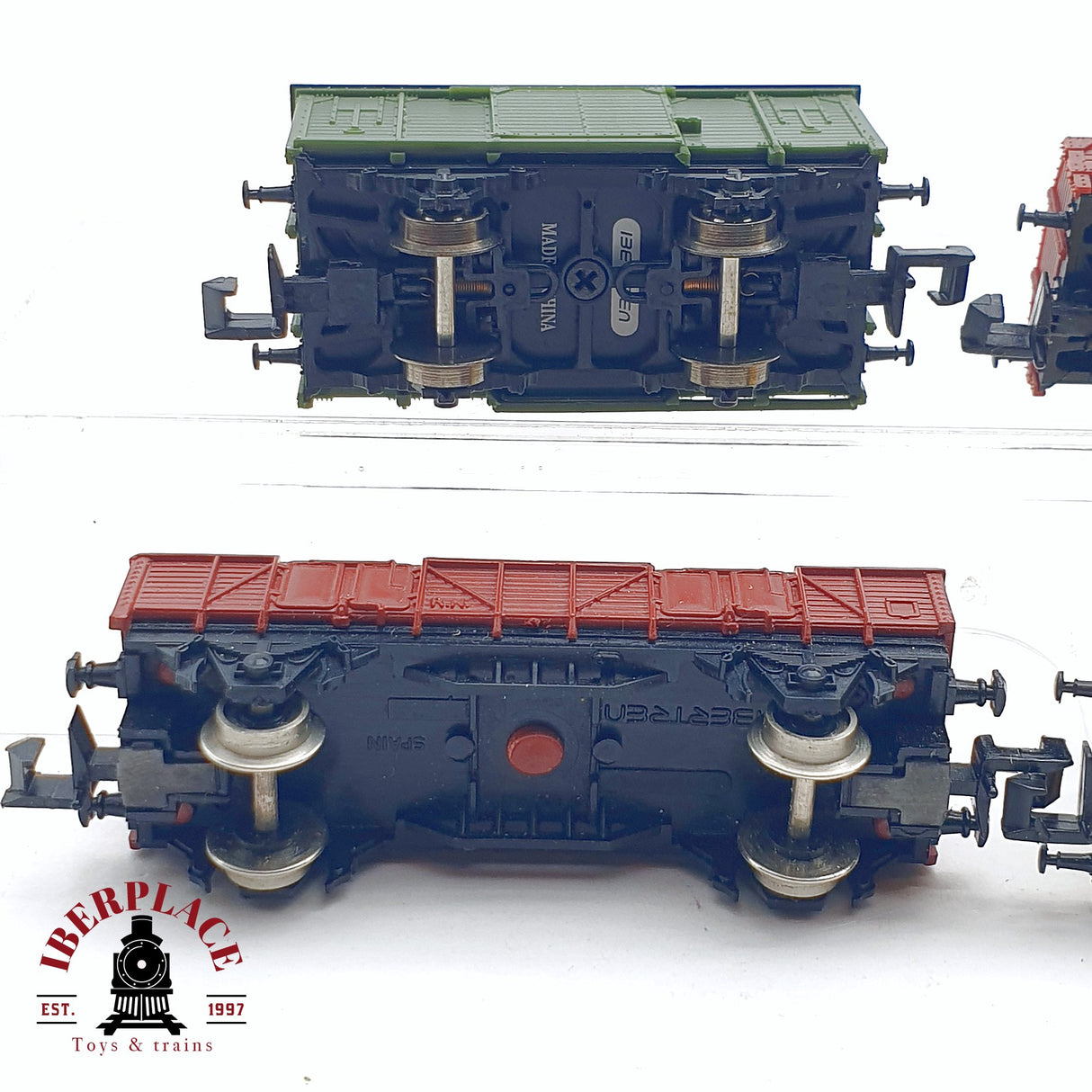 ♻️ 2da mano -  4x IBERTREN lote mixto vagones mercancias RENFE N escala 1:160