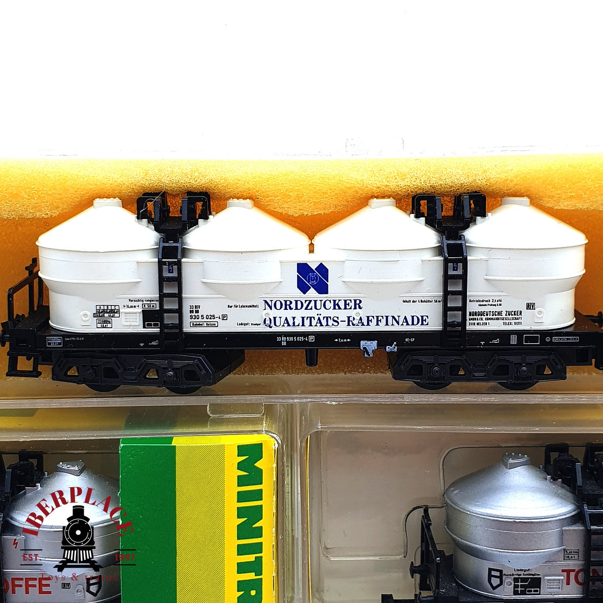 ♻️ 2da mano - 5x Minitrix vagones silo südzucker Nordzucker DB N escala 1:160 E16