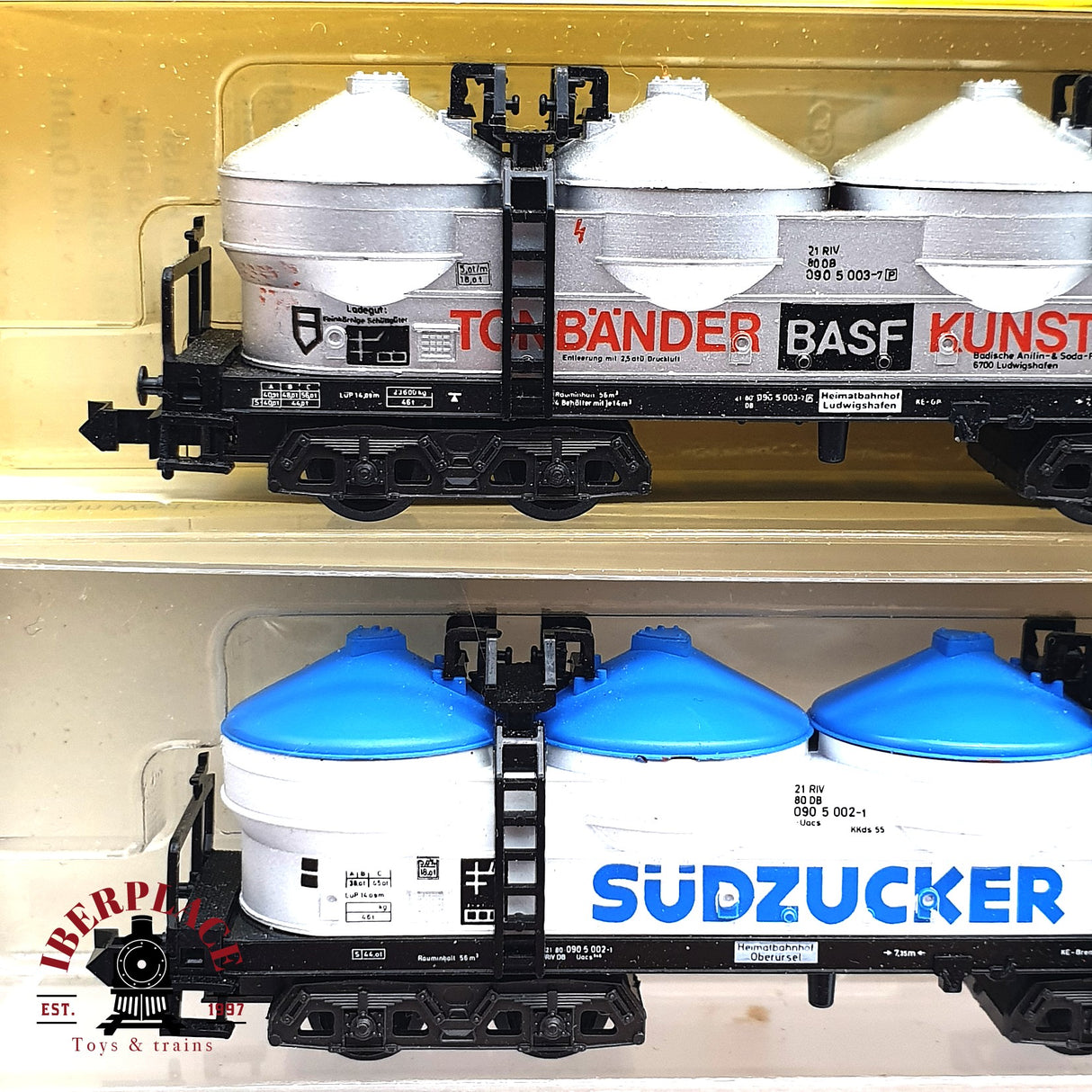 ♻️ 2da mano - 5x Minitrix vagones silo südzucker Nordzucker DB N escala 1:160 E16