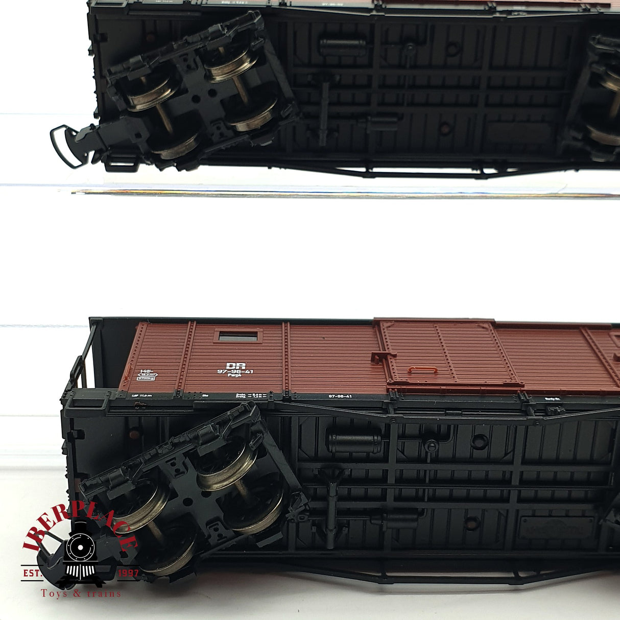 ♻️ 2da mano - DC Tillig Bahn 05940 vagones cerrados DR Ep III H0e escala 1:87 E15
