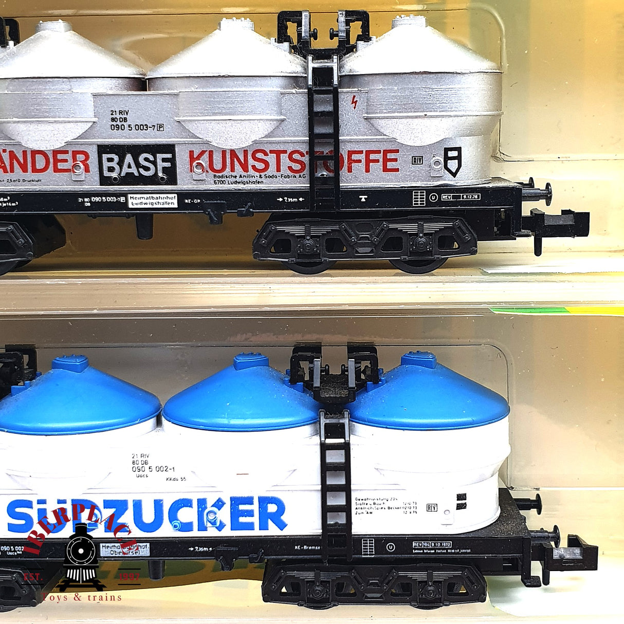 ♻️ 2da mano - 5x Minitrix vagones silo südzucker Nordzucker DB N escala 1:160 E16