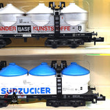 ♻️ 2da mano - 5x Minitrix vagones silo südzucker Nordzucker DB N escala 1:160 E16