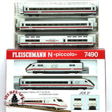 ♻️ 2da mano - Fleischmann 7490K Tren ICE DB + 3 vagones complementarios N escala 1:160 E16