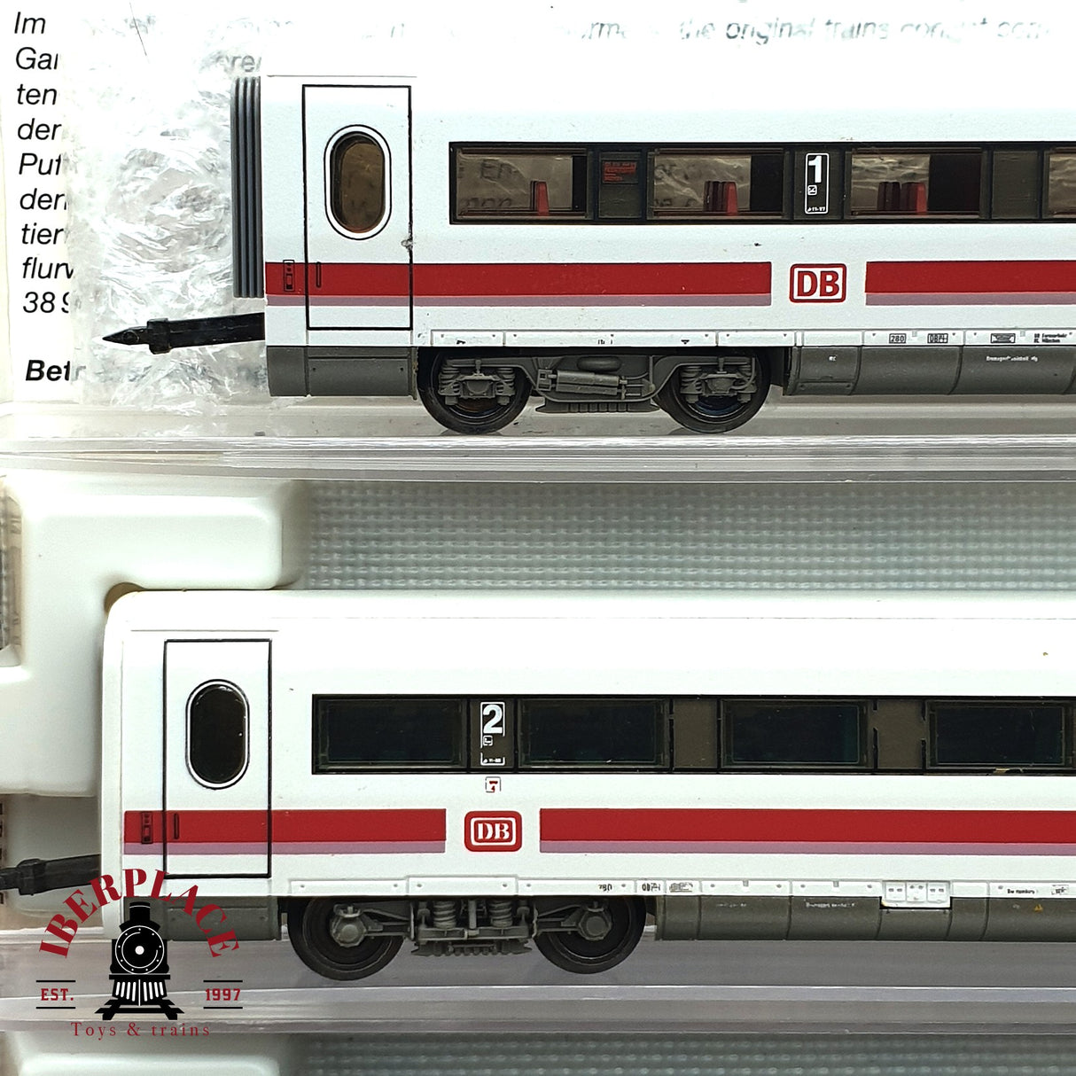 ♻️ 2da mano - Fleischmann 7490K Tren ICE DB + 3 vagones complementarios N escala 1:160 E16
