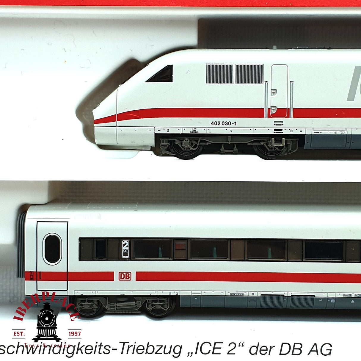♻️ 2da mano - Fleischmann 7490K Tren ICE DB + 3 vagones complementarios N escala 1:160 E16