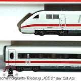 ♻️ 2da mano - Fleischmann 7490K Tren ICE DB + 3 vagones complementarios N escala 1:160 E16