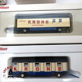 ♻️ 2da mano -  15x Preiser coches y remolques circo Krone H0 escala 1:87 E15