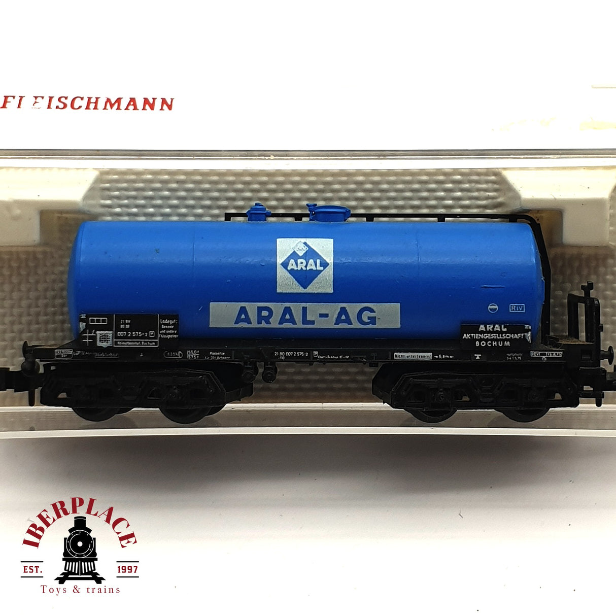 ♻️ 2da mano -  Fleischmann 8326K vagón cisterna Aral DB N escala 1:160 E16