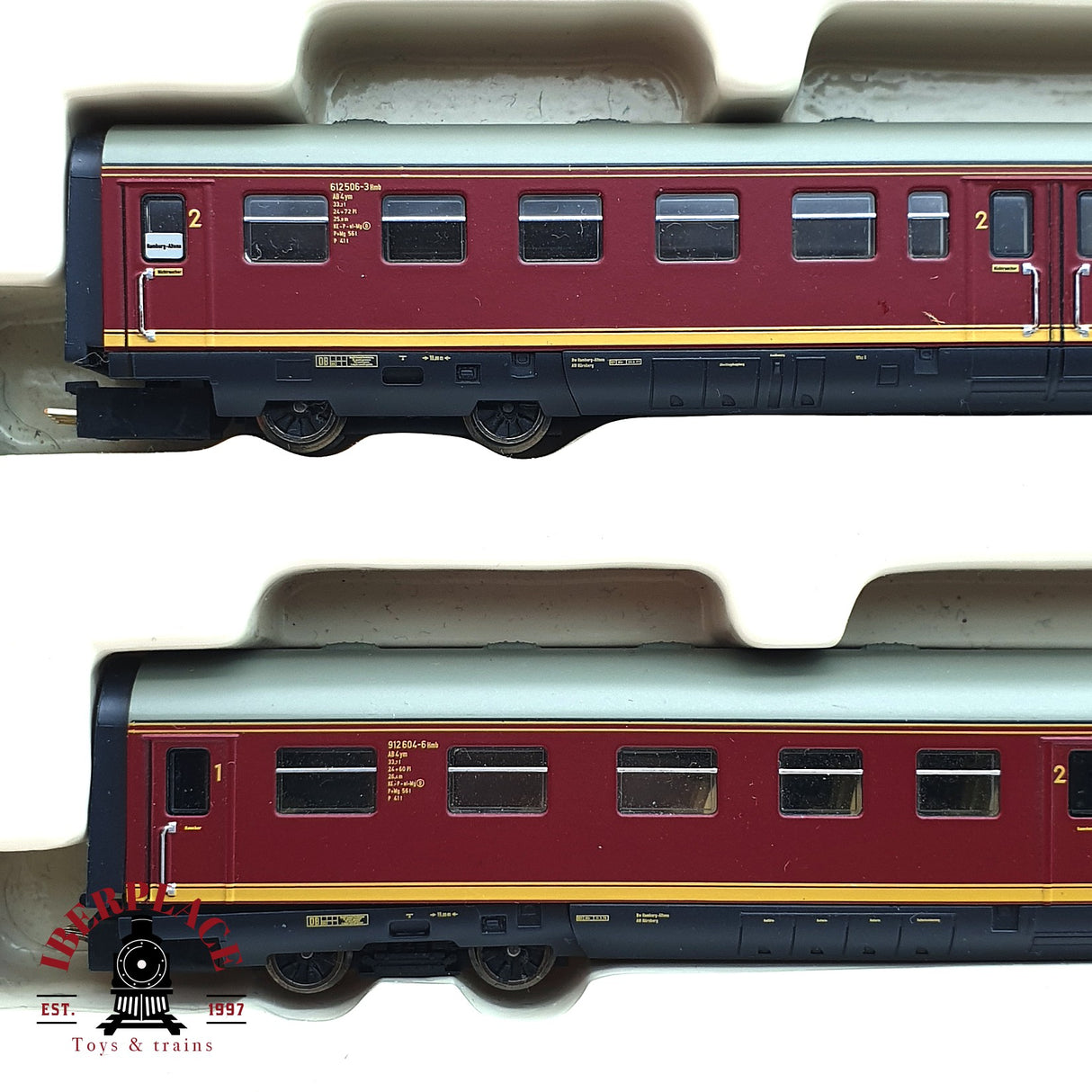 ♻️ 2da mano - Fleischmann 741202 Tren diesel BR 612 DB Ep IV N escala 1:160 E16