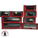 ♻️ 2da mano -  8x Herpa camiones scania man y remolques circo Krone H0 escala 1:87 E15