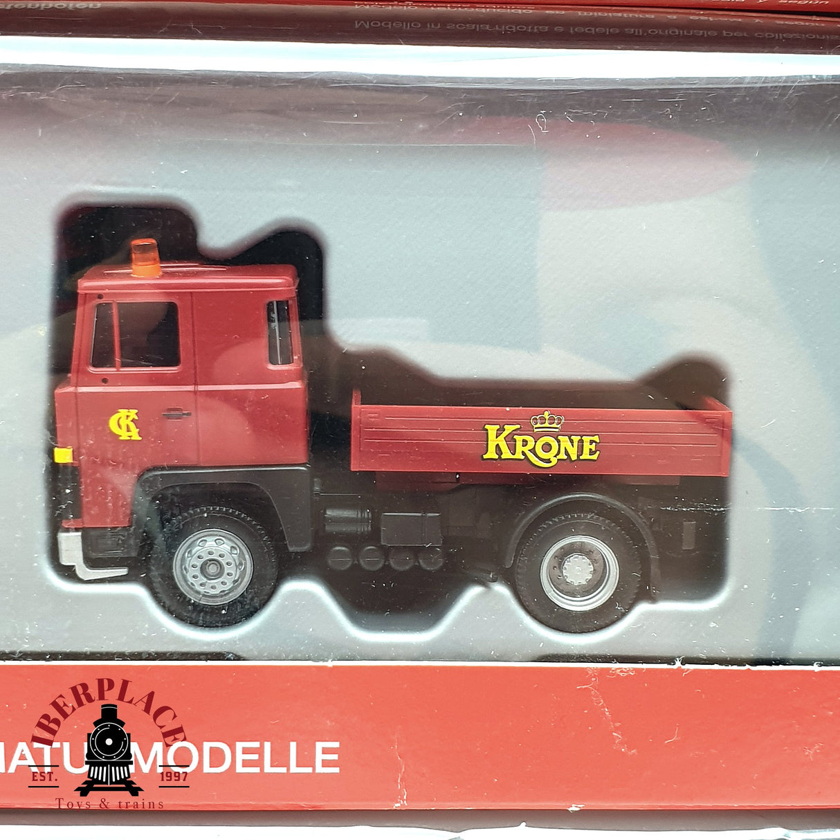 ♻️ 2da mano -  8x Herpa camiones scania man y remolques circo Krone H0 escala 1:87 E15
