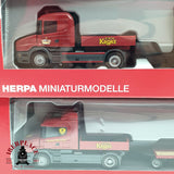 ♻️ 2da mano -  8x Herpa camiones scania man y remolques circo Krone H0 escala 1:87 E15