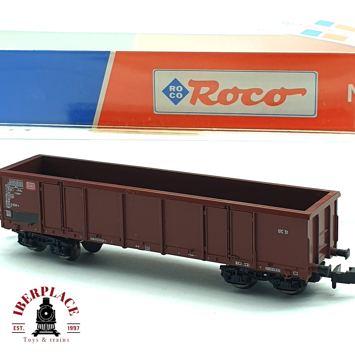 ♻️ 2da mano -  Roco 25122 vagón de bordes altos DB N escala 1:160 E16