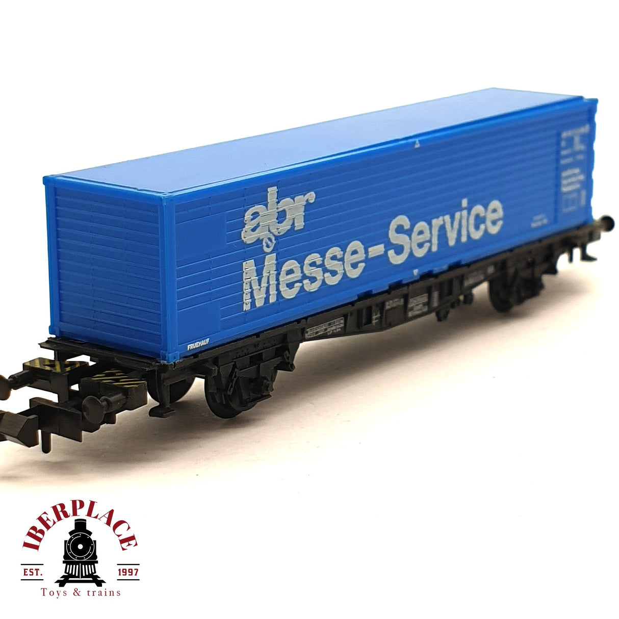 ♻️ 2da mano -  Minitrix 51 3560 00 vagón contenedor Messe Service N escala 1:160 E16
