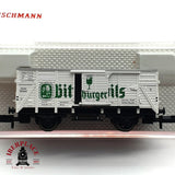 ♻️ 2da mano -  Fleischmann 8362 vagón cervecero Bit Burger Pils DR N escala 1:160 E16