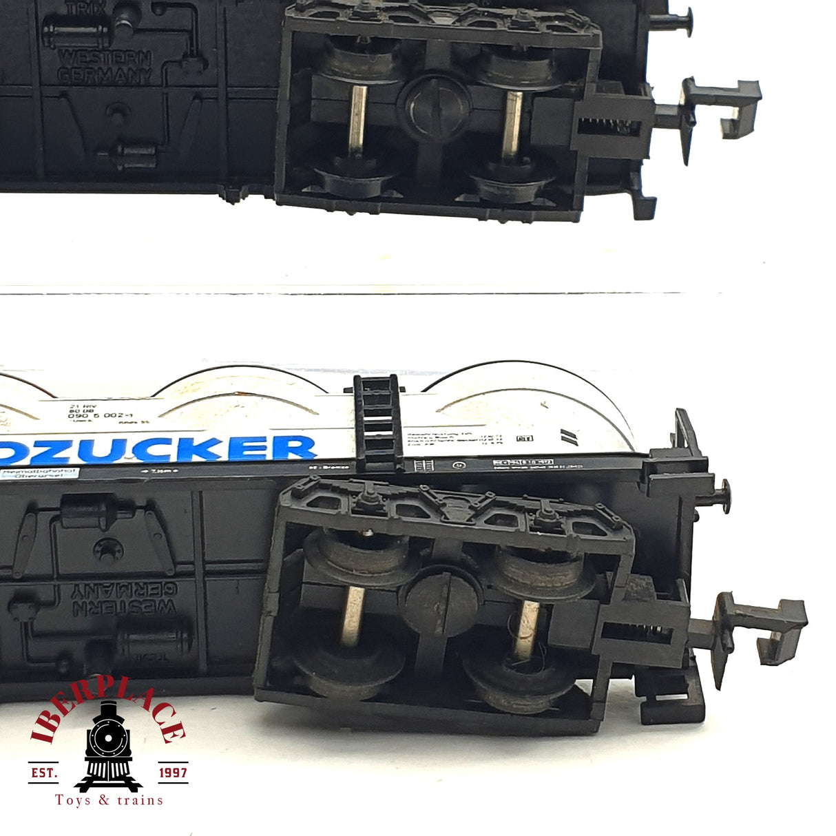 ♻️ 2da mano - 3x Minitrix vagones silo Südzucker Tonbänder Basf DB N escala 1:160 E16