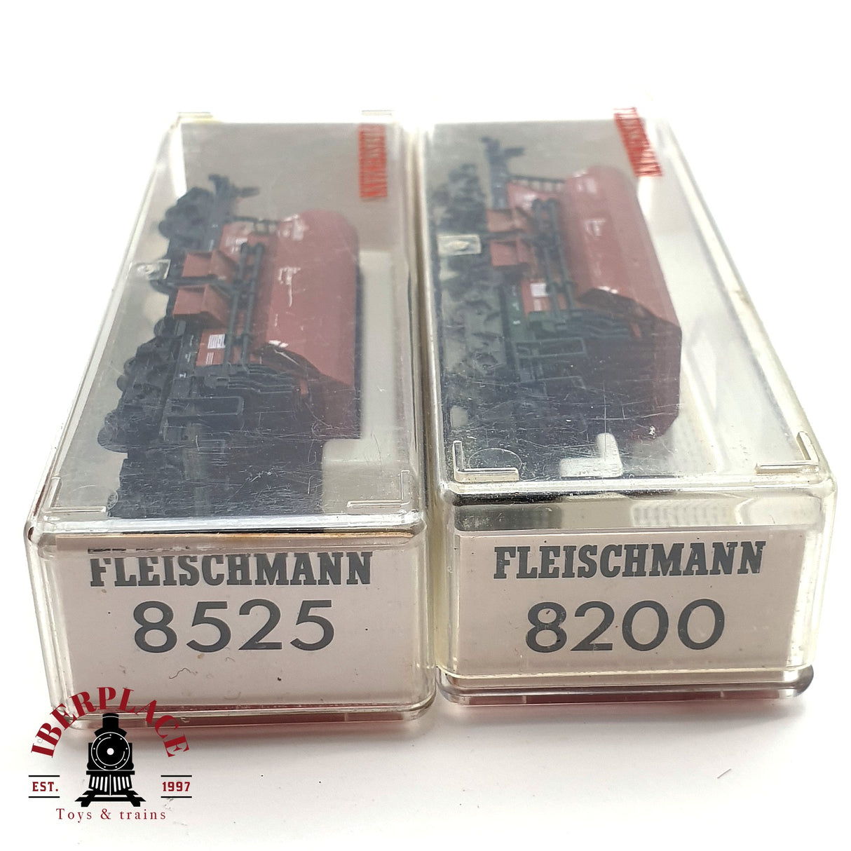 ♻️ 2da mano - 2x Fleischmann 8525 8200 vagones Tolva DB  N escala 1:160 E16
