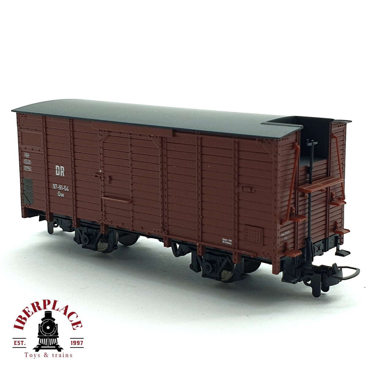 ♻️ 2da mano - DC Tillig Bahn 241231 vagon mercancias cerrado DR H0e escala 1:87 E15