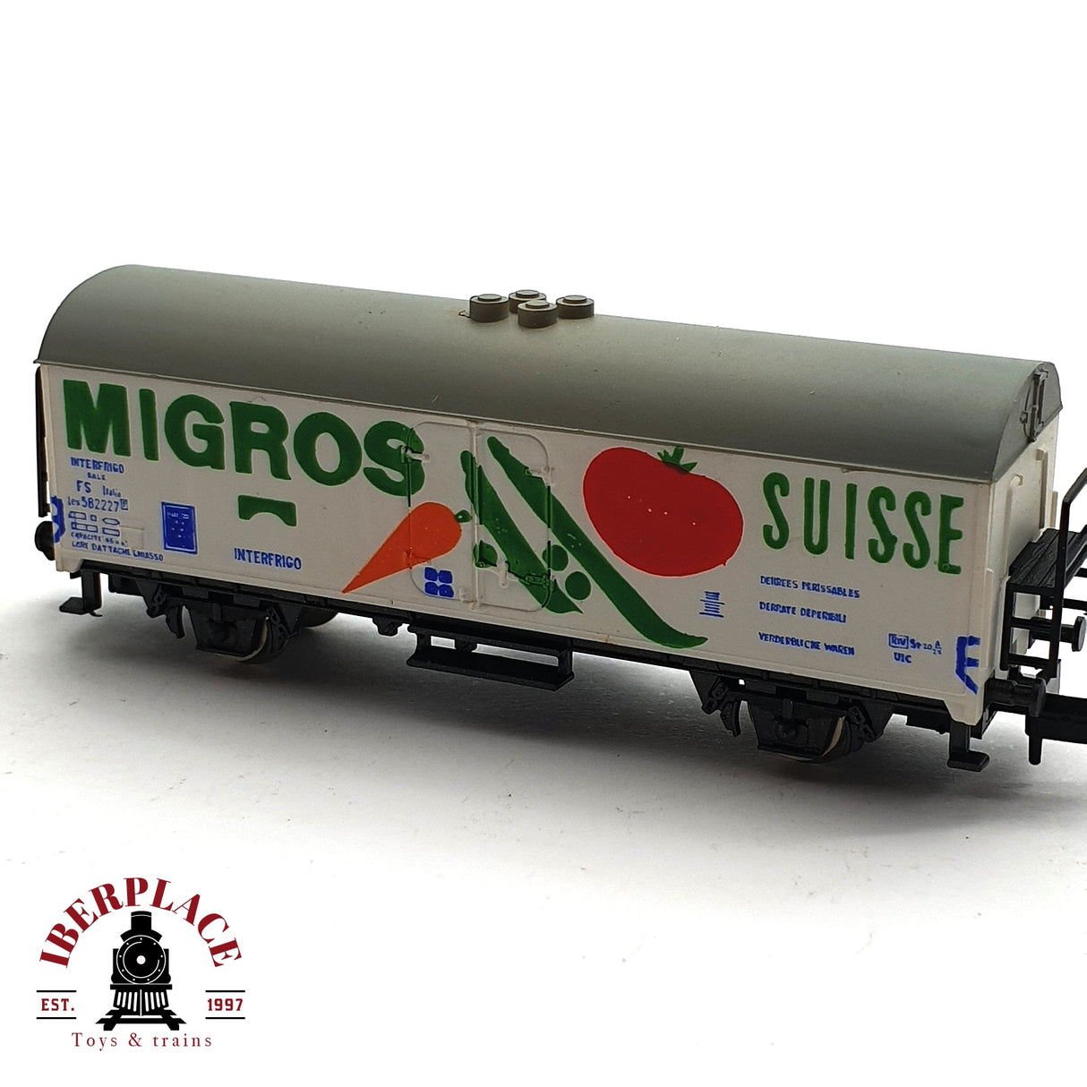 ♻️ 2da mano -  2x Minitrix Altas vagón refrigerador y vagón pasajeros FS DB N escala 1:160 E16