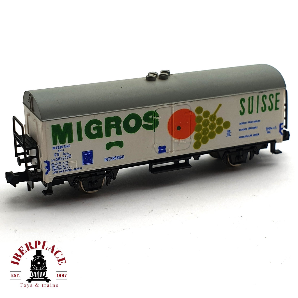 ♻️ 2da mano -  2x Minitrix Altas vagón refrigerador y vagón pasajeros FS DB N escala 1:160 E16