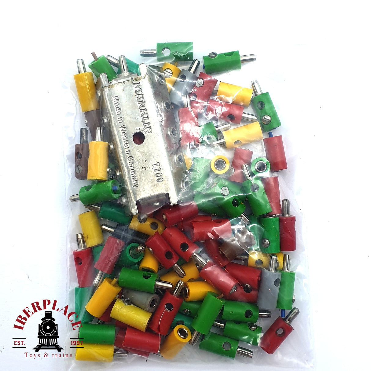 ♻️ 2da mano - Märklin 7209 panel de distribución + clavijas macho hembra H0 escala 1:87 E15 1/3