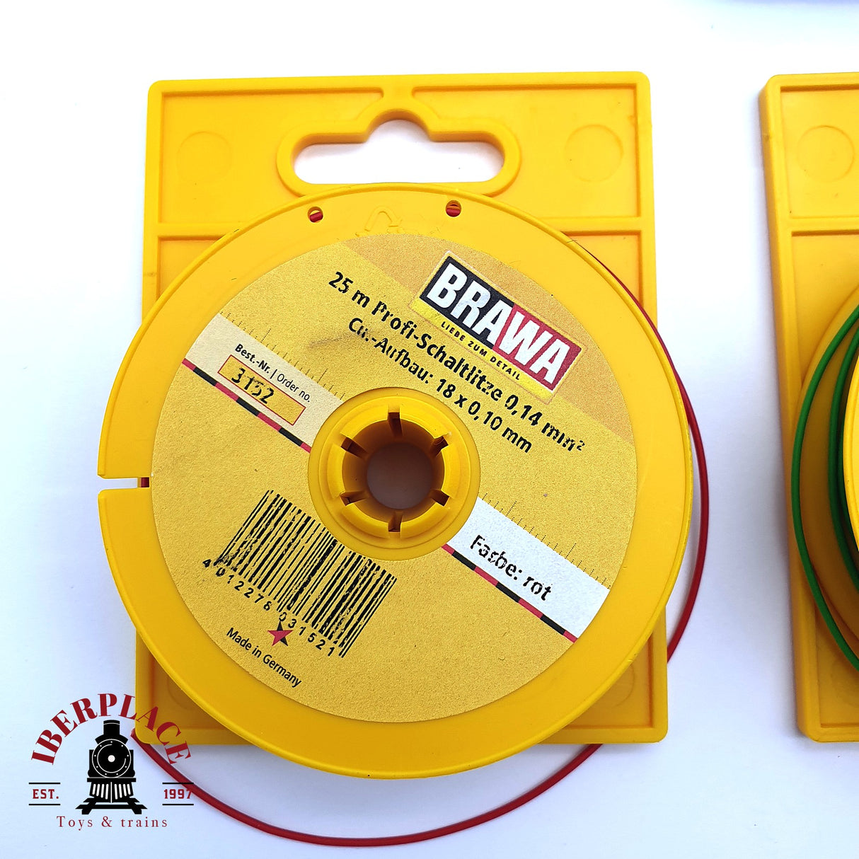 ♻️ 2da mano - Brawa 7210 Paneles de distribución cables amarillo rojo verde H0 escala 1:87 E15
