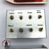 ♻️ 2da mano - Lote mixto Barco interruptores de metal motor asfalto H0 escala 1:87 E15