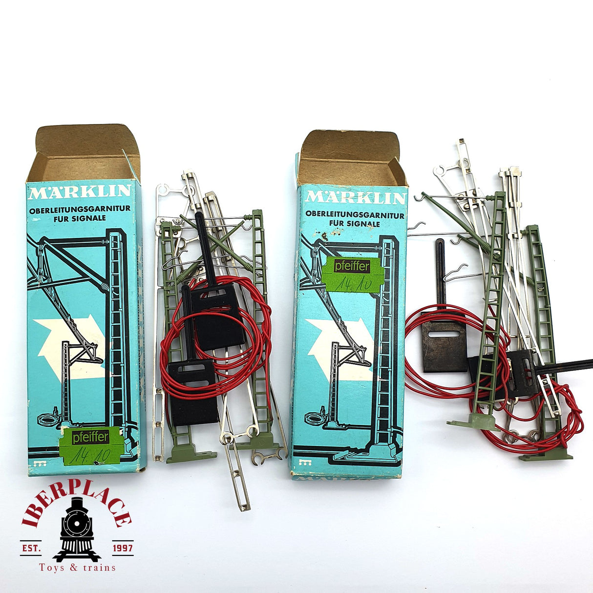 ♻️ 2da mano - Märklin 2x 7505 Poste de catenaria H0 escala 1:87 E15