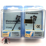 ♻️ 2da mano - 2x Viessmann 6977 6477 Farolas de aparcamiento N escala 1:160 E15