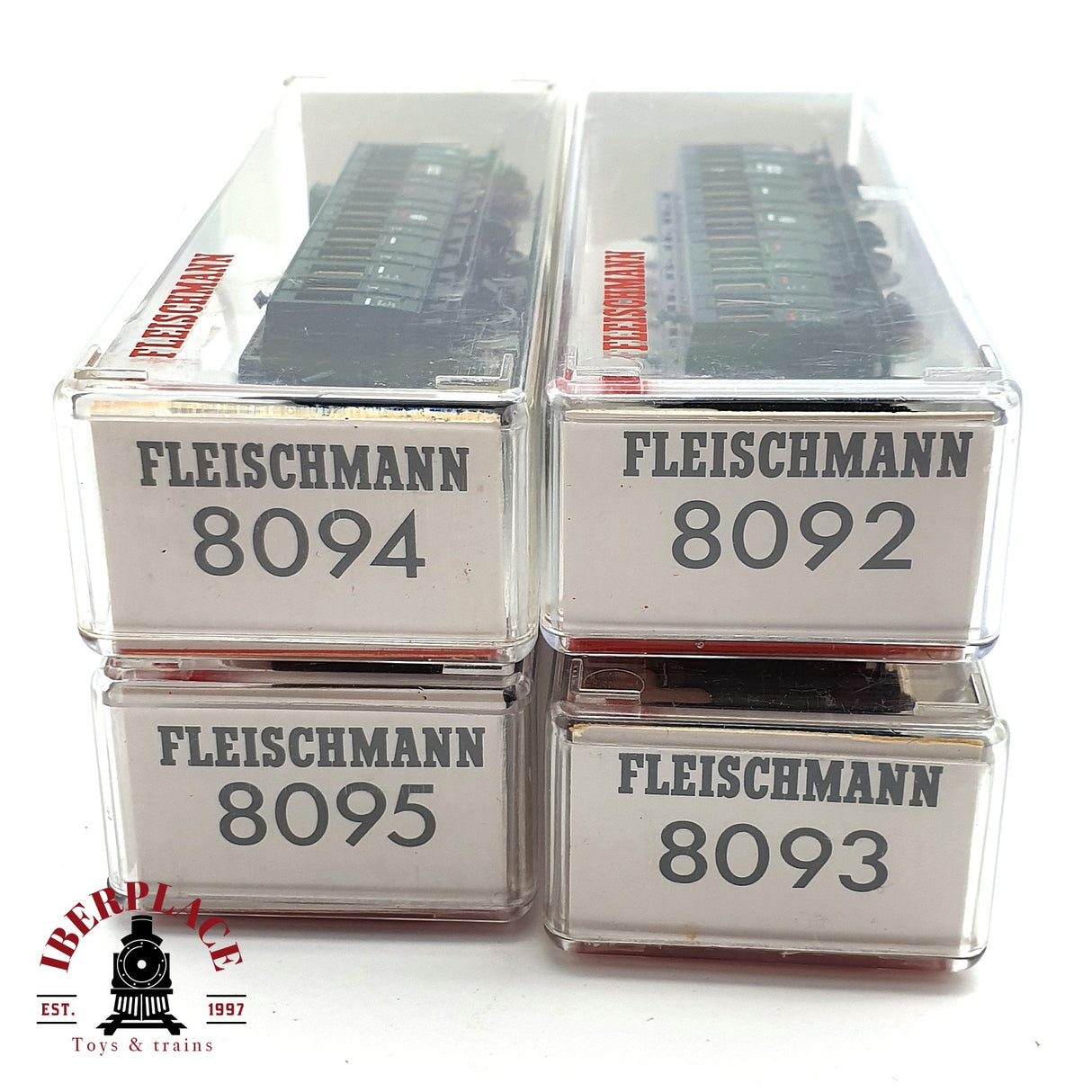 ♻️ 2da mano - 4x Fleischmann vagones pasajeros y equipajes DR N escala 1:160 E16