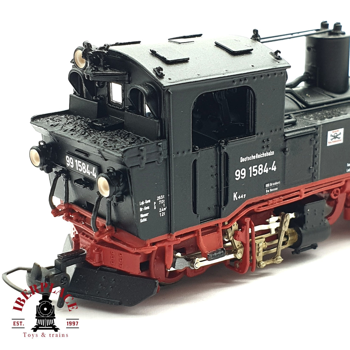 ♻️ 2da mano - DC BEMO 1016 869 Locomotora DR 99 1584-4 Sä IV K H0e escala 1:87 E15