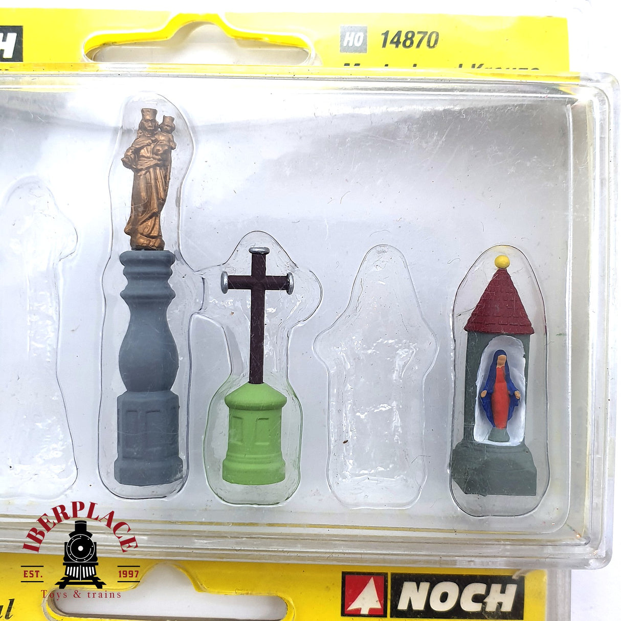 ♻️ 2da mano - Noch Figuras Cazadores y leñadores Capillas y cruces H0 escala 1:87 E15