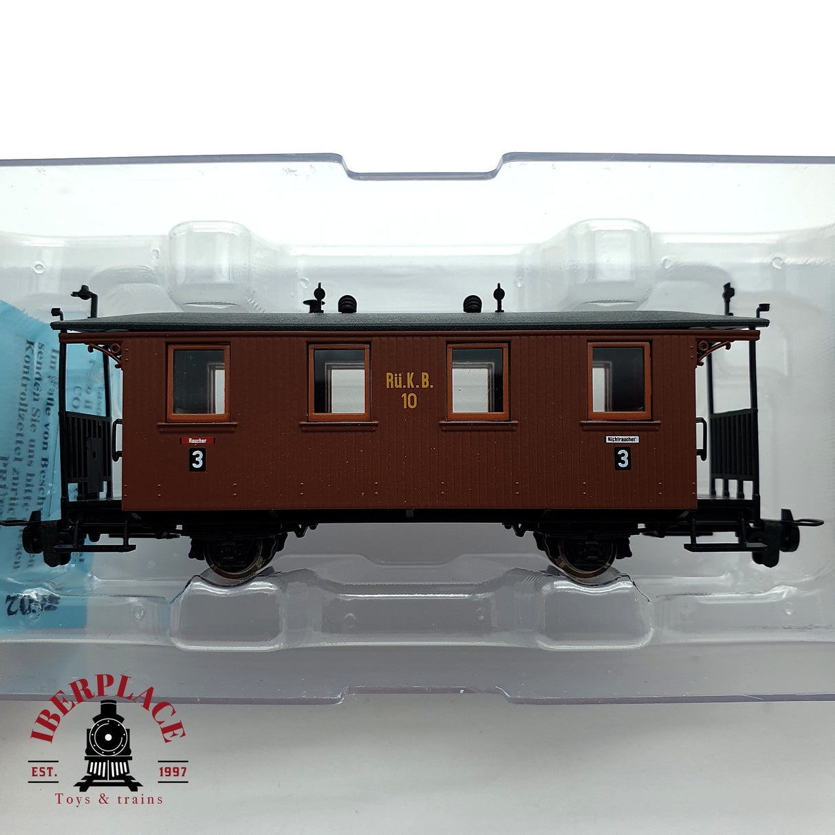 ♻️ 2da mano - DC Roco 34043 vagones pasajeros Rü.K.B H0e escala 1:87 E15