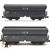♻️ 2da mano - 2x Minibahn vagones autodescargables SGW SNCF N escala 1:160 E16