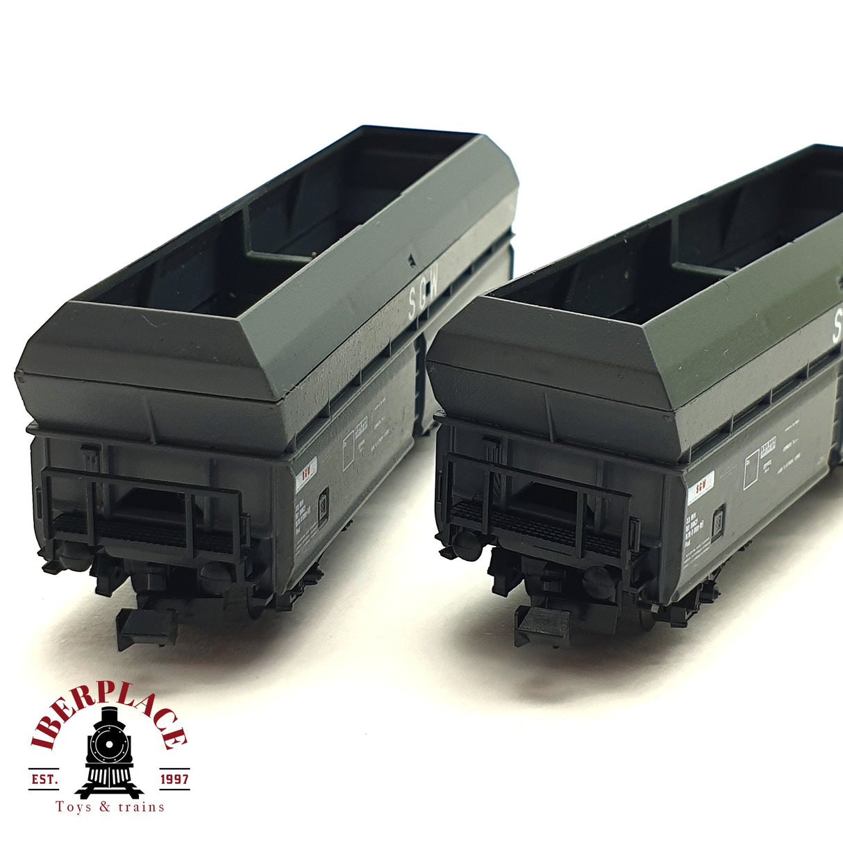 ♻️ 2da mano - 2x Minibahn vagones autodescargables SGW SNCF N escala 1:160 E16