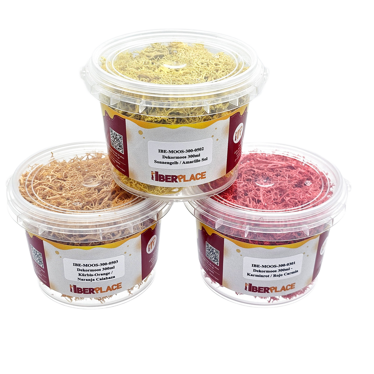 🍁 Iberplace Elements – Set de Musgo Decorativo “Encanto de Otoño” 900ml - 3 colores