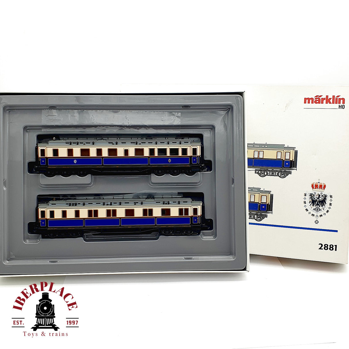 ♻️ AC Märklin 2881 set Carro de servicio de las damas, con cocina H0 escala 1:87
