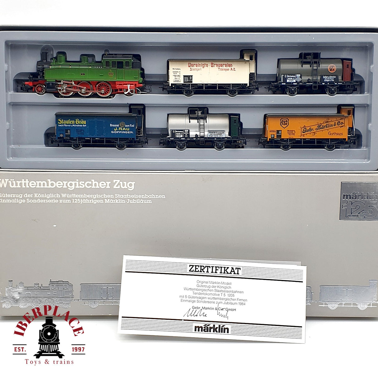 ♻️ AC Märklin 2857 set de Locomotora Württembergischer H0 escala 1:87