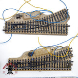 ♻️ 12x Märklin desvios izq y derecha, Travesia sistema M H0 escala 1:87