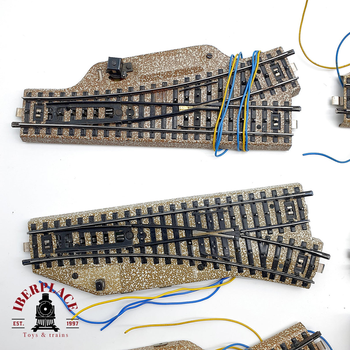 ♻️ 12x Märklin desvios izq y derecha, Travesia sistema M H0 escala 1:87
