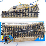 ♻️ 12x Märklin desvios izq y derecha, Travesia sistema M H0 escala 1:87