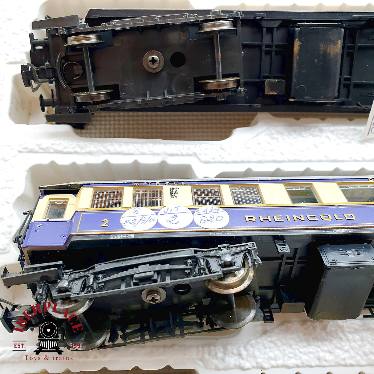 ♻️ DC Liliput 820 set de coches pasajero y equipaje Rheingold DRG H0 escala 1:87