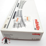 ♻️ Märklin 2263 2262 desvío eléctrico a la izquierda y derecha K H0 escala 1:87