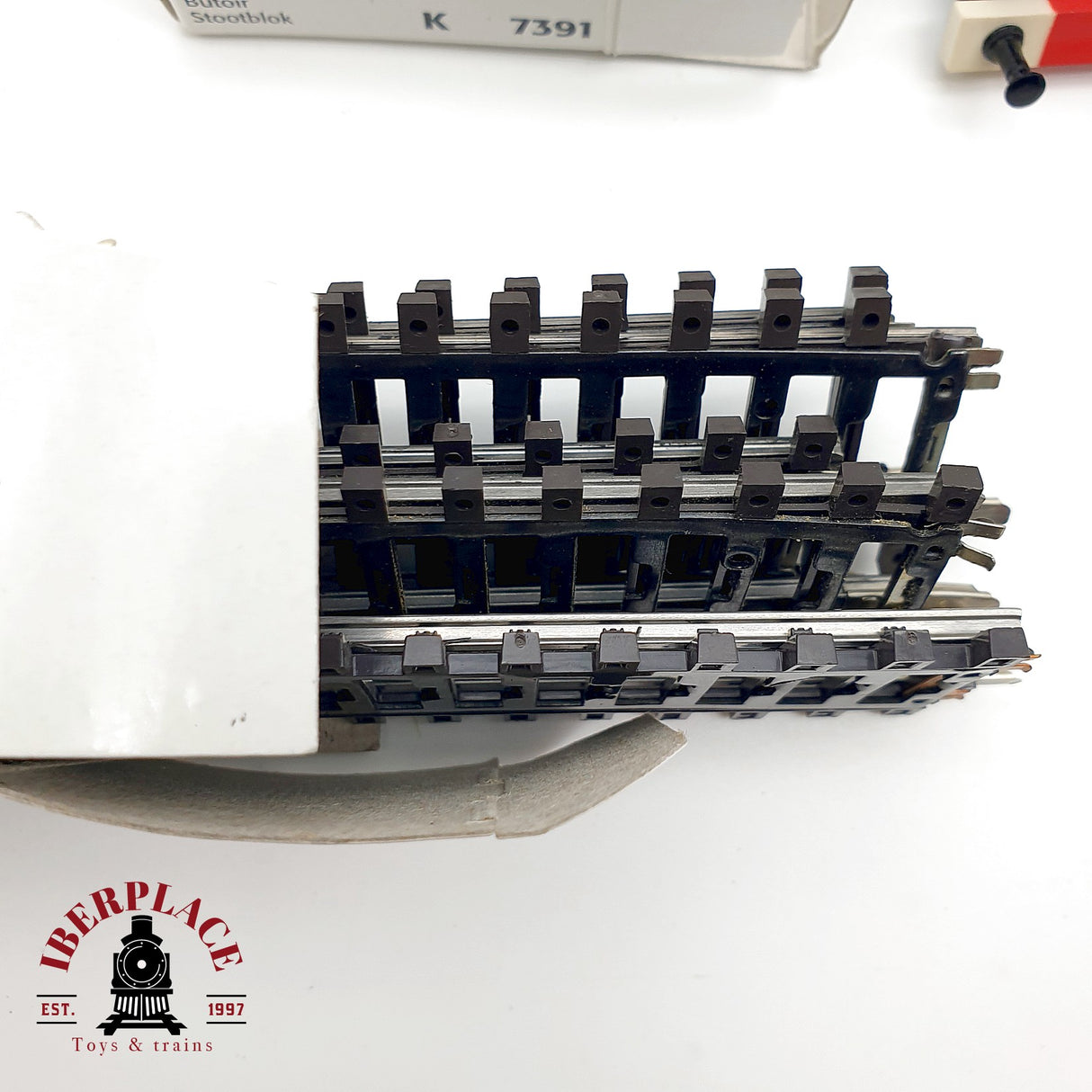 ♻️  20x Märklin vías rectas, topes de vías, encarrilador etc sistema K  H0 escala 1:87