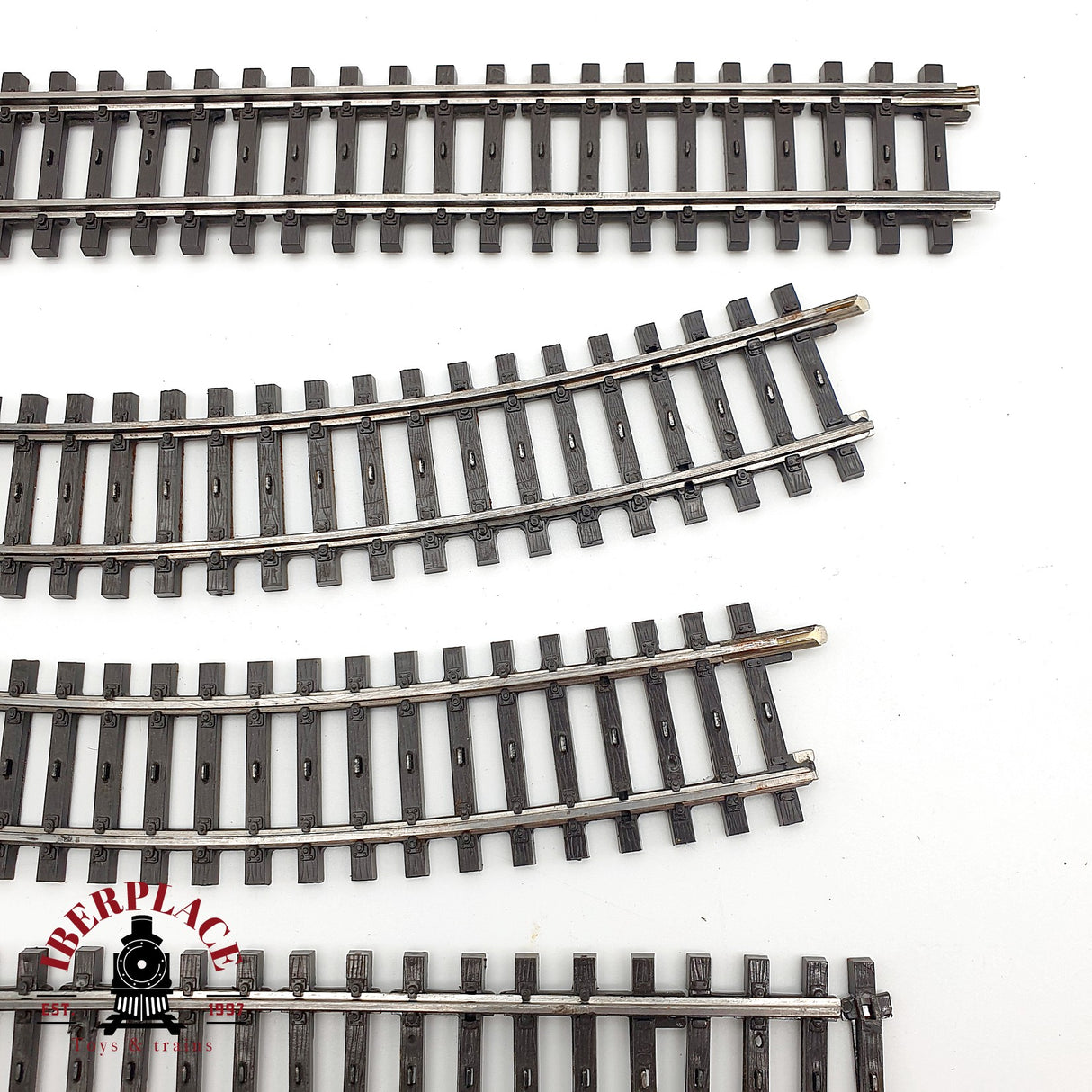 ♻️ Märklin Lote de vías rectas y curvas con defectos sistema M H0 escala 1:87