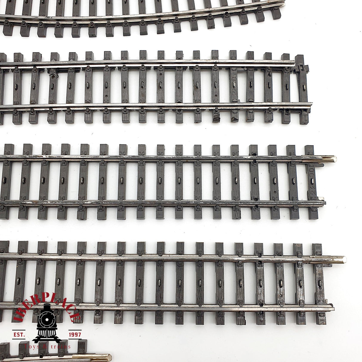 ♻️ Märklin Lote de vías rectas y curvas con defectos sistema M H0 escala 1:87