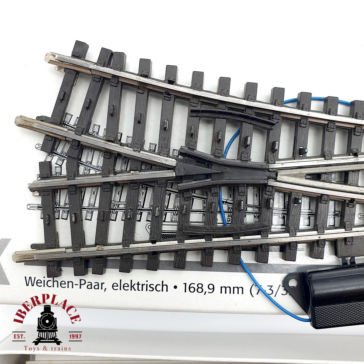 💡♻️ Märklin 2263 dos desvíos eléctricos a la derecha K H0 escala 1:87