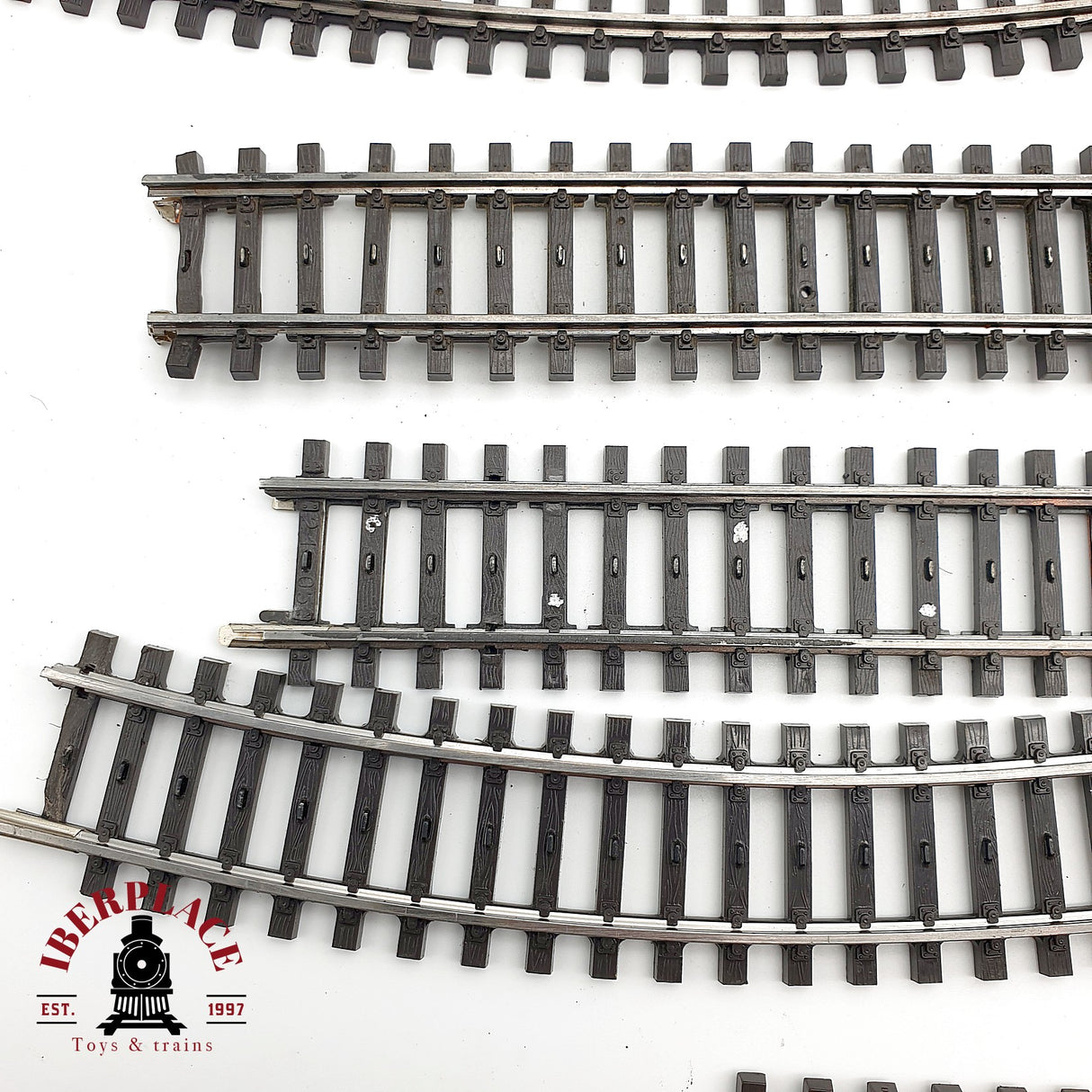 ♻️ Märklin Lote de vías rectas y curvas con defectos sistema M H0 escala 1:87