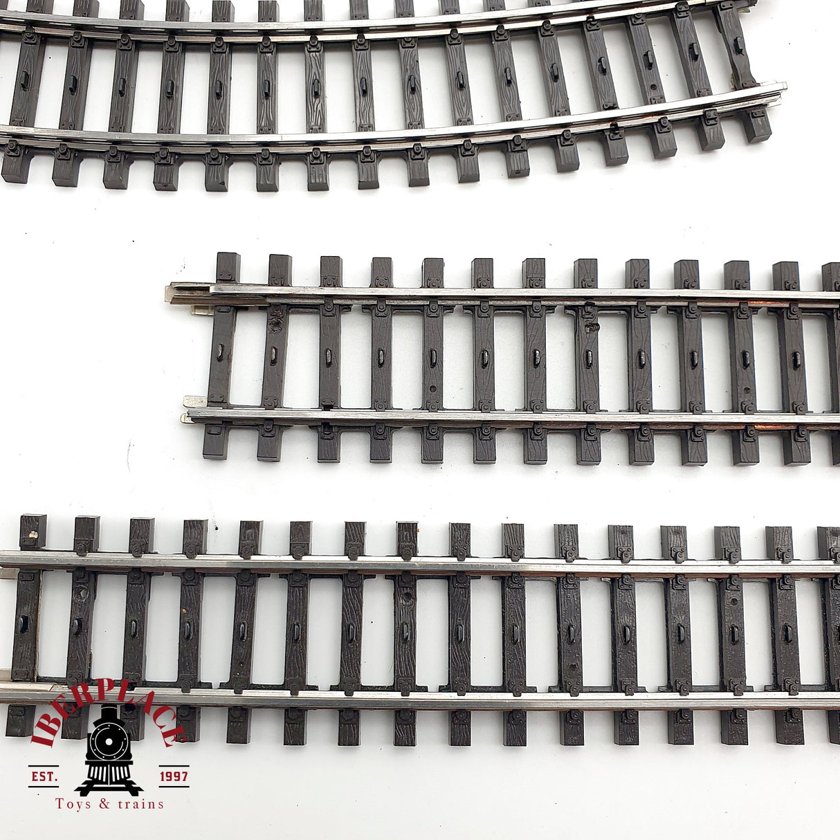 ♻️ Märklin Lote de vías rectas y curvas con defectos sistema M H0 escala 1:87